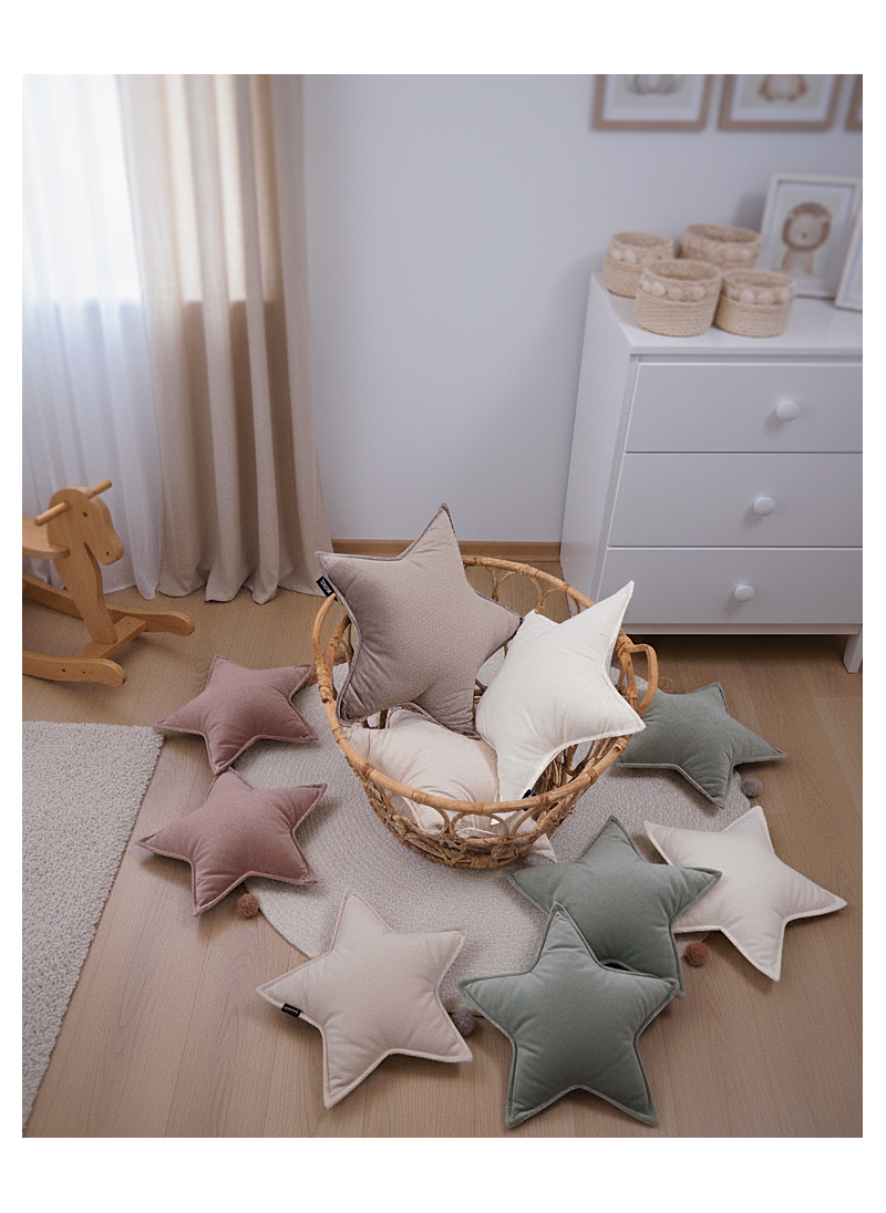 Poduszka Dekoracyjna Gwiazdka Velvet kolor do wyboru