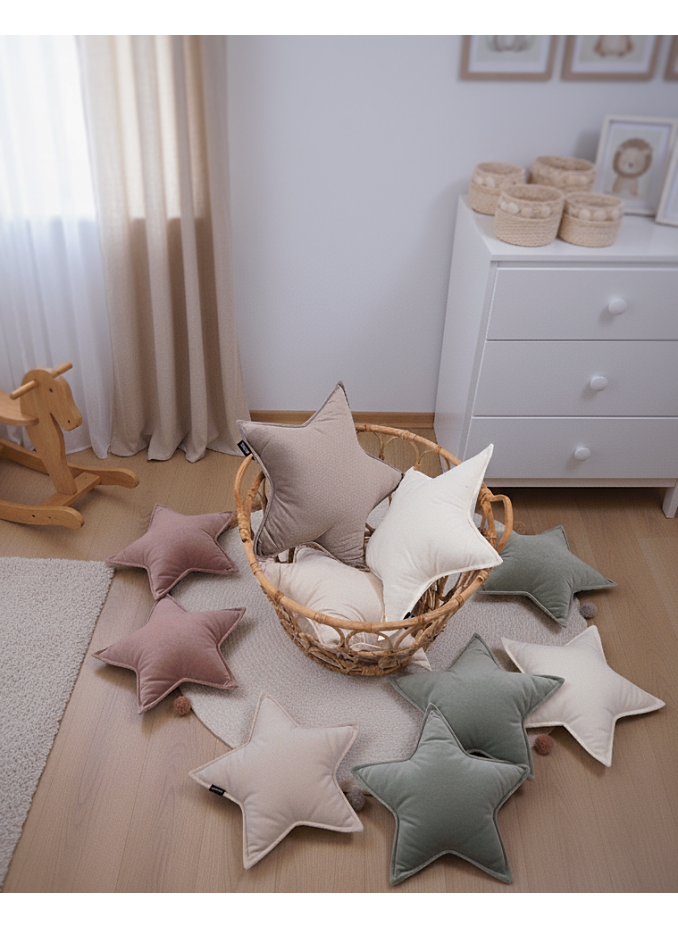 Poduszka Dekoracyjna Gwiazdka Velvet kolor do wyboru
