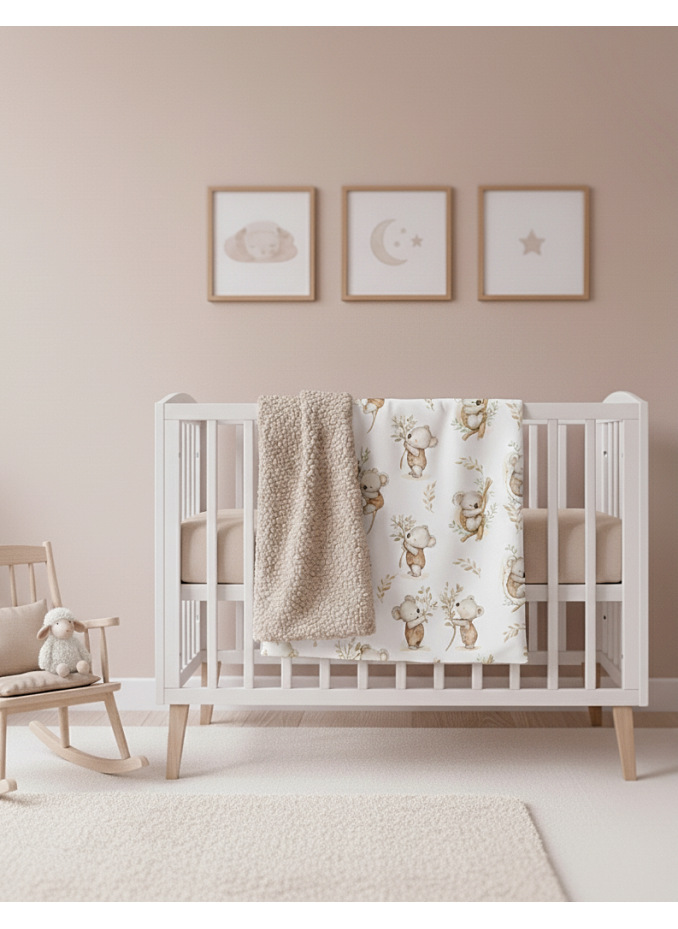 Kocyk Bawełna Boucle 75x100 Cute Koala (dłuższy czas realizacji: do 7 dni)