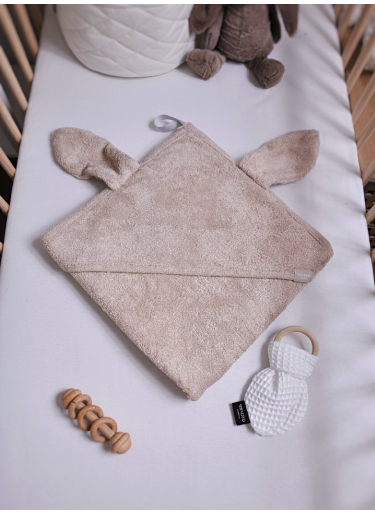 Ręcznik Bambusowy z kapturkiem Beige