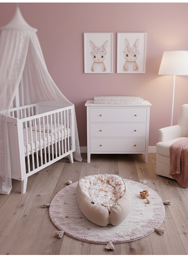 Kokon Niemowlęcy Beige Vintage Garden