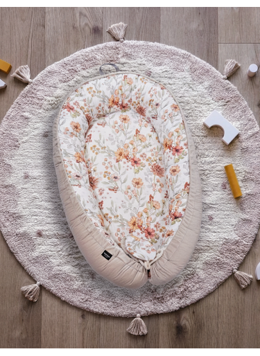 Kokon Niemowlęcy Beige Vintage Garden