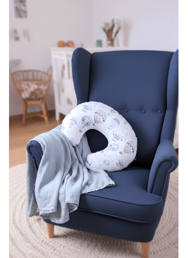 Poduszka Rogal do karmienia Creme Sky