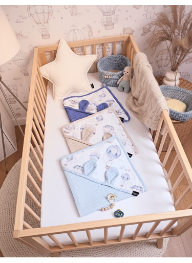 Ręcznik z kapturkiem Wafel Jeans Sky