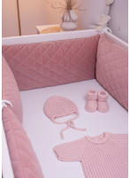 Ochraniacz do łóżeczka Velvet Smoky Rose