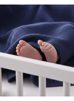 Kocyk Dzianinowy Bawełna 80x100 Navy