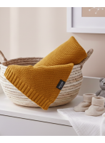 Kocyk Dzianinowy Bawełna 80x100 Honey