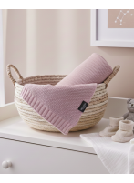 Kocyk Dzianinowy Bawełna 80x100 Powder Rose