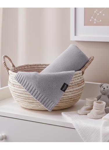 Kocyk Dzianinowy Bawełna 80x100 Grey