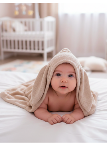 Ręcznik Bambusowy z kapturkiem Beige